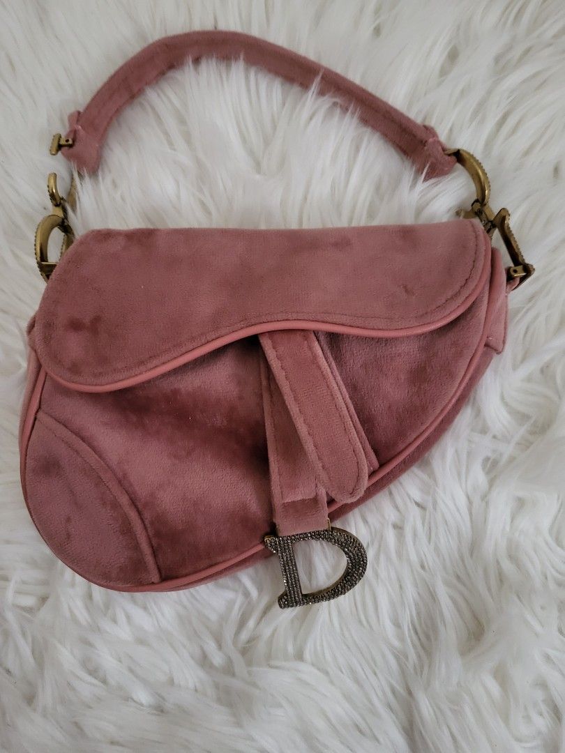 Dior saddle 2025 velvet