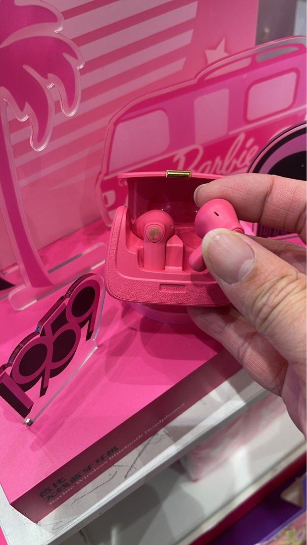 Genuine MINISO Barbie Series TWS Bluetooth Headphones Pink Cute