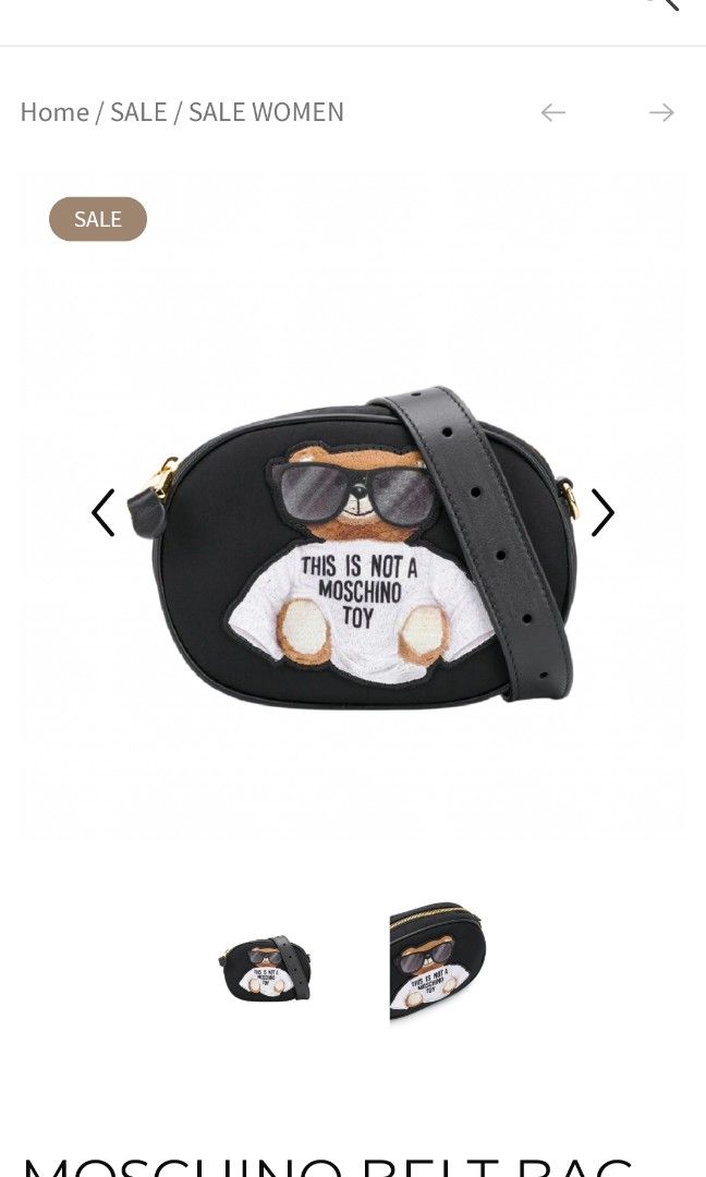 MOSCHINO TEDDY BEAR PRINT BELT BAG