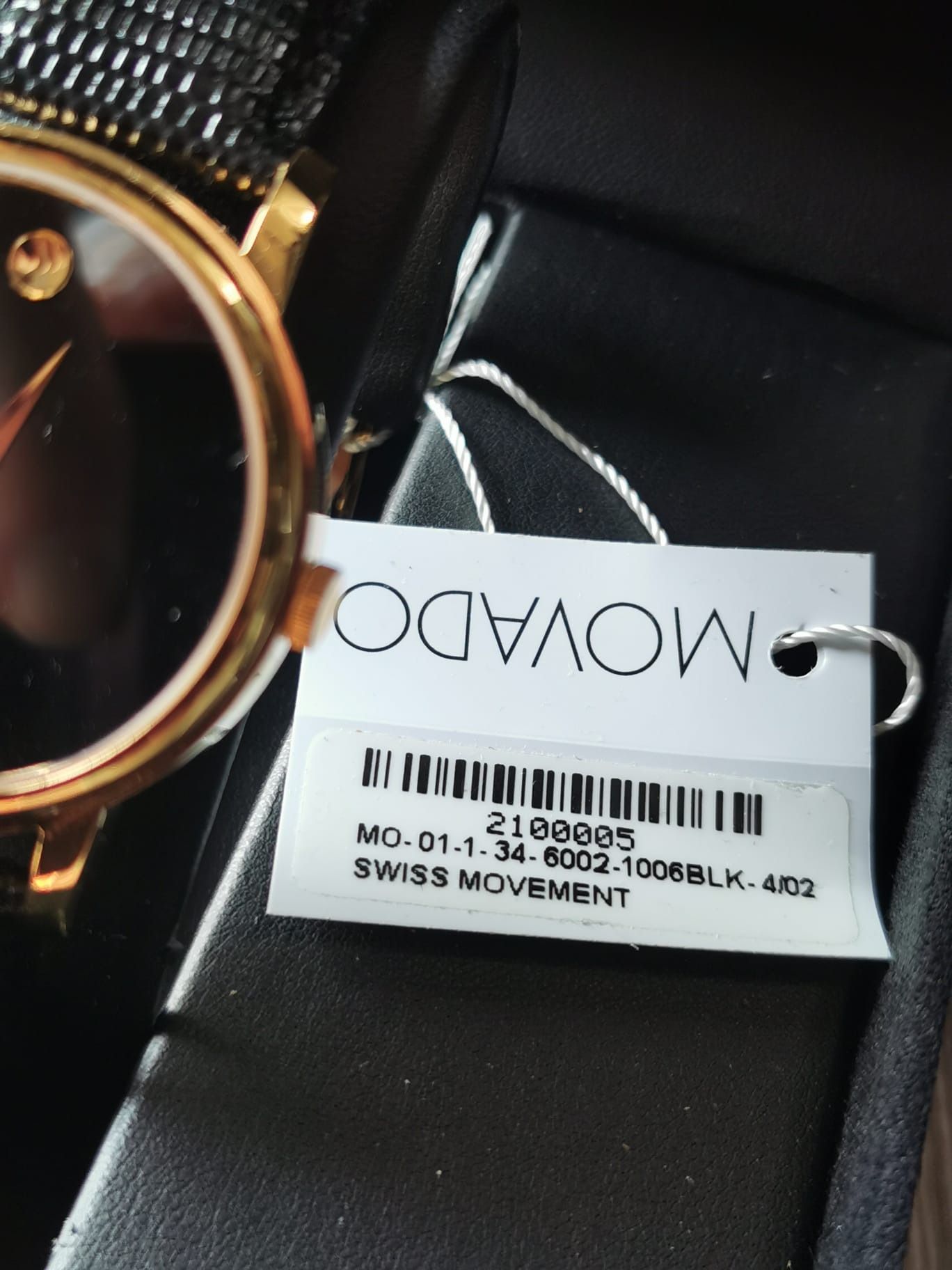 Movado Museum Classic Black Dial 38mm Watch