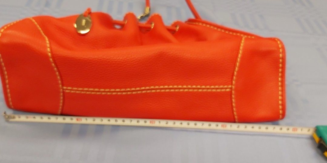 Ladies Soft orange/red leather? Long Wallet (A2) | eBay
