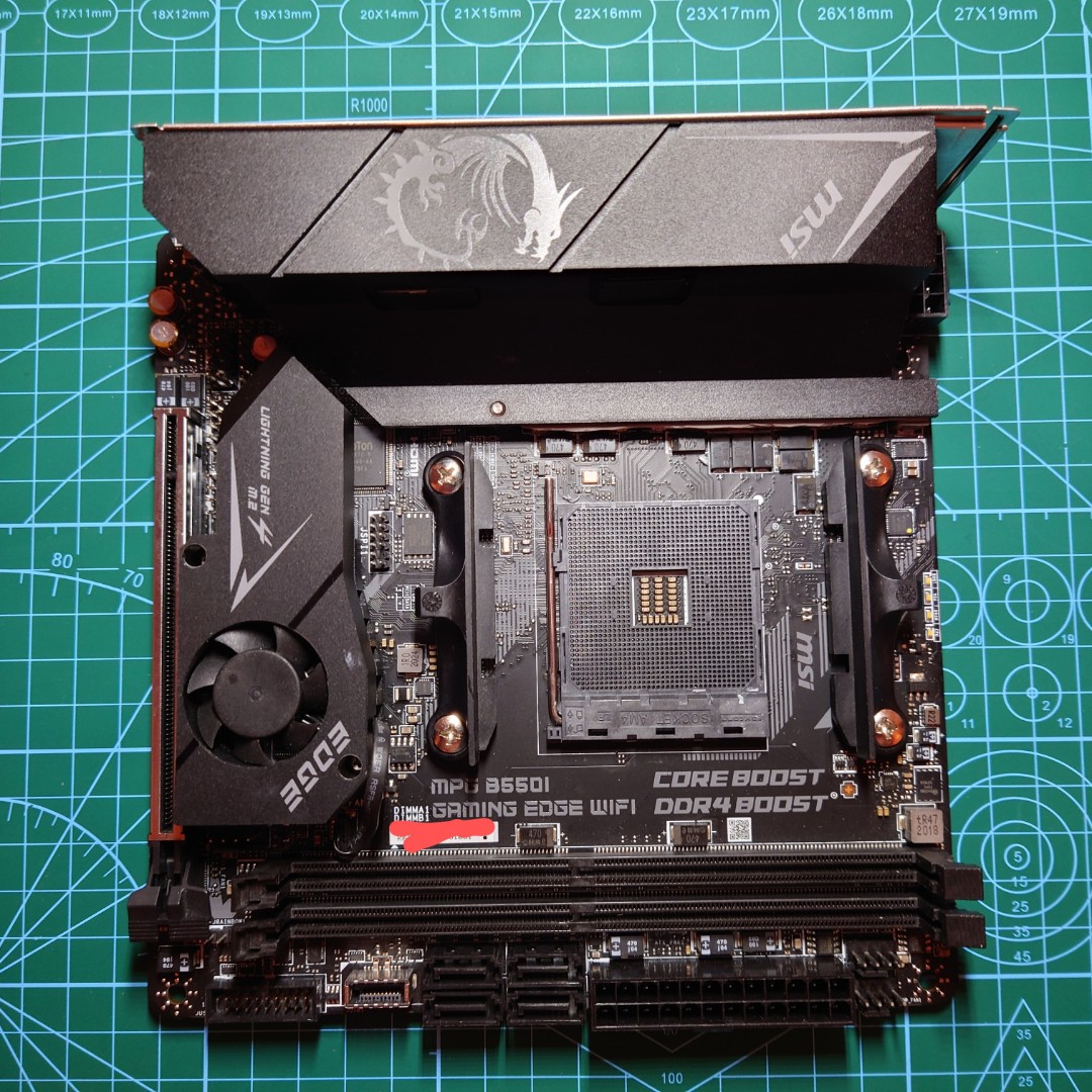 MSI B550I Gaming Edge Wifi itx Main Board, 電腦＆科技, 電腦周邊及