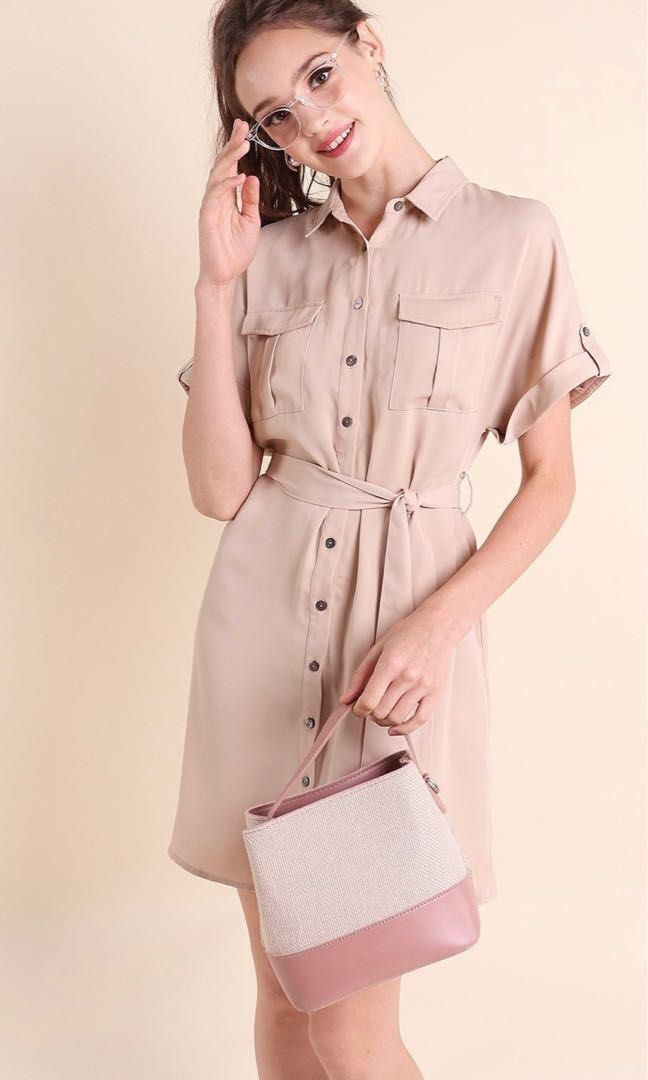 Neon store utility dress
