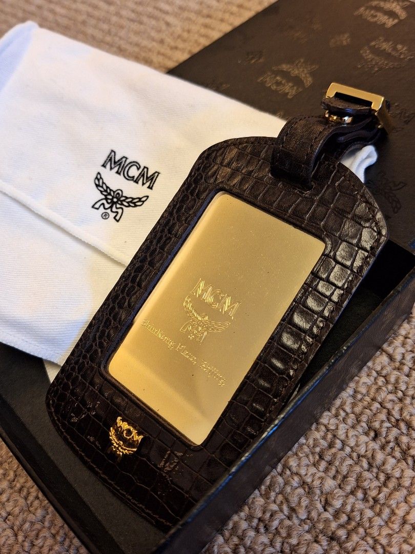New MCM luggage tag