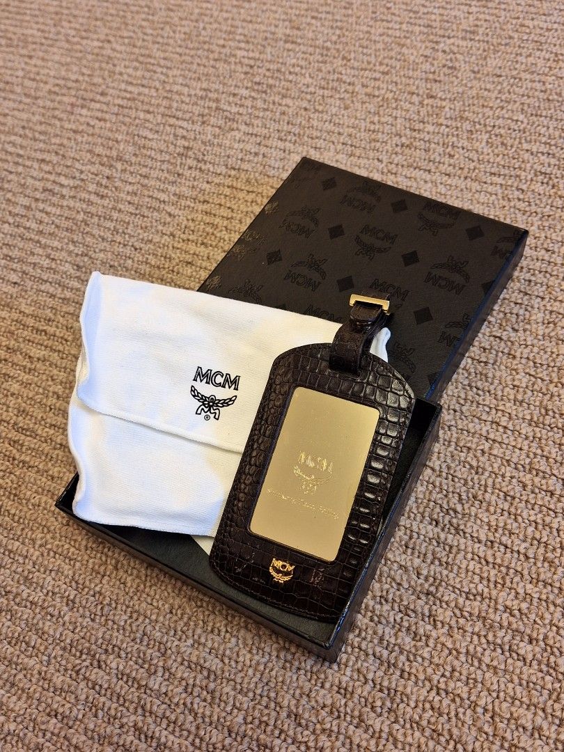 Mcm luggage tag best sale