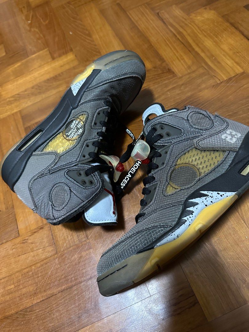 Nike Air Jordan 5 X Off White Muslin Men s Fashion Footwear