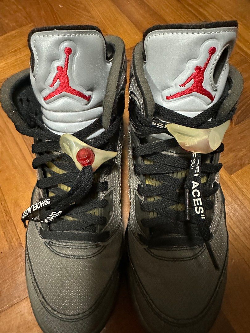 Nike air jordan x off white red hot sale