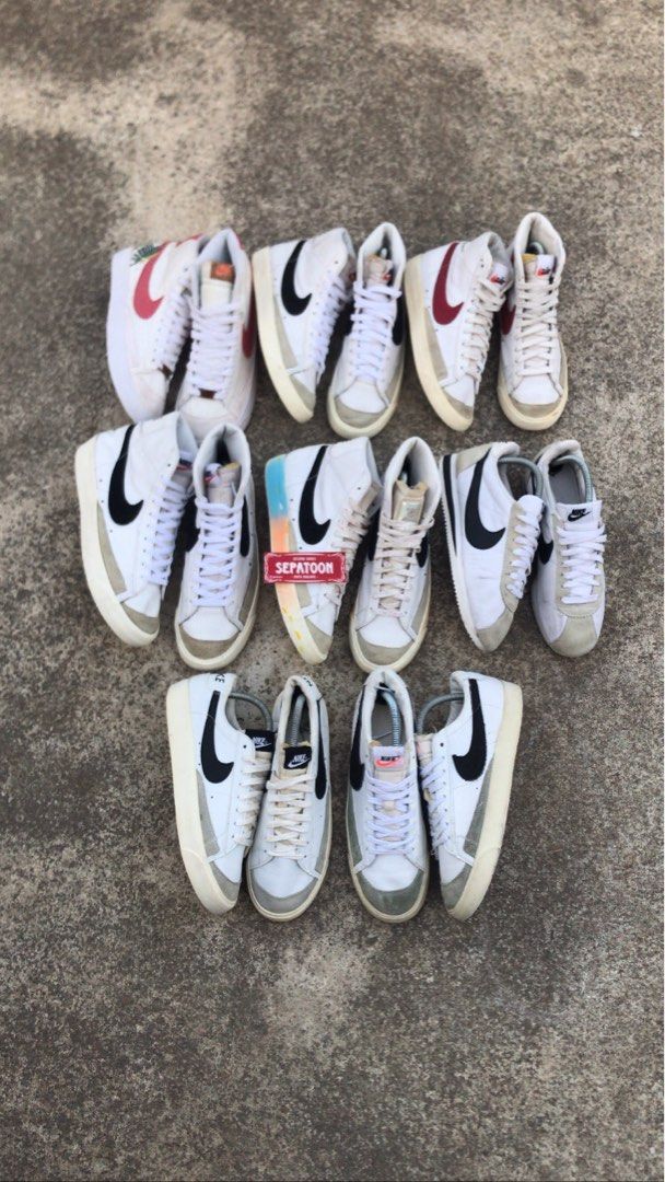 nike blazer mid 77 vintage, Fesyen Wanita, Sepatu di Carousell