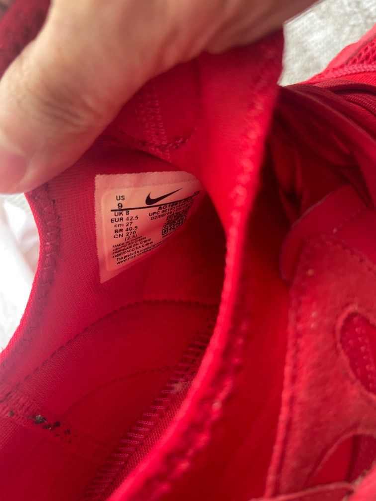 mens nike red sneakers