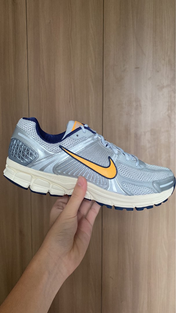 Nike Zoom Vomero 5 pure platinum and laser orange Men s Fashion