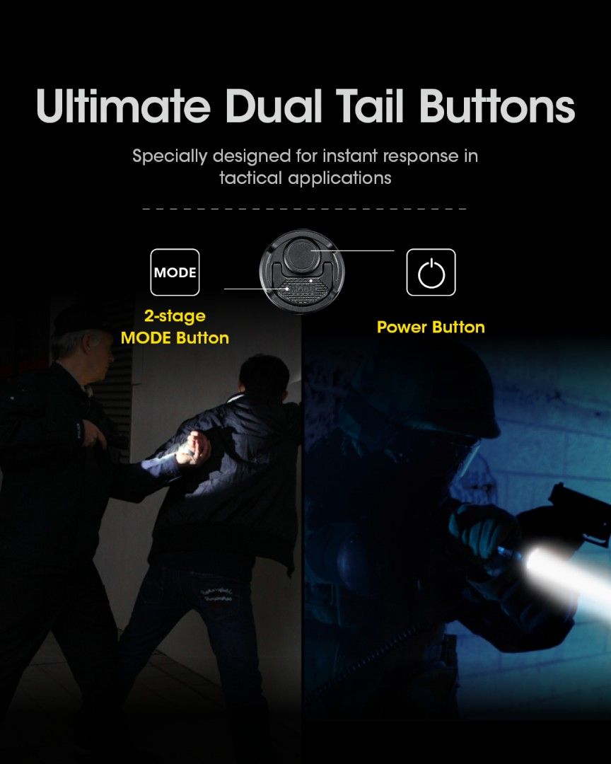 Nitecore SRT7i Taschenlampe - 3000 Lumen LED Mit USB-C Ladung