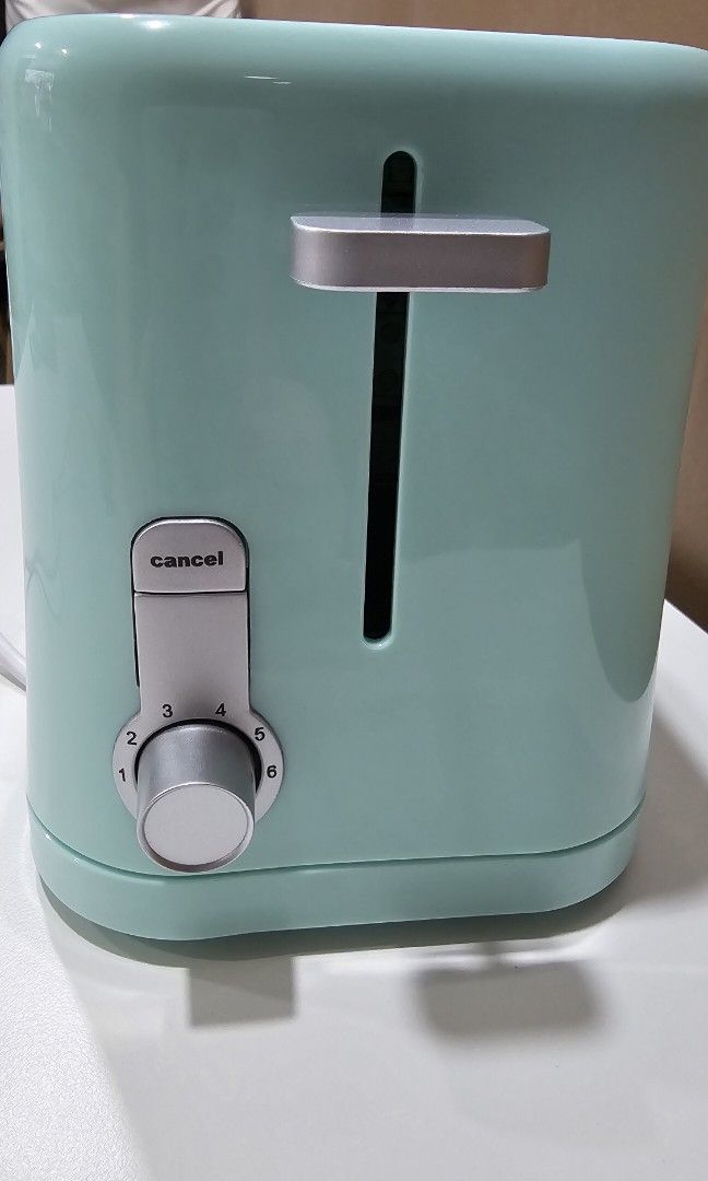 Odette Electric Bread Toaster Pastel mint colour, TV & Home