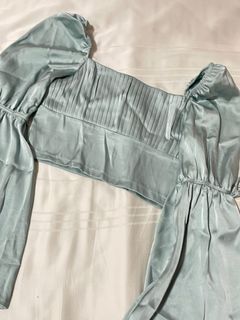 Off Shoulder Green Top