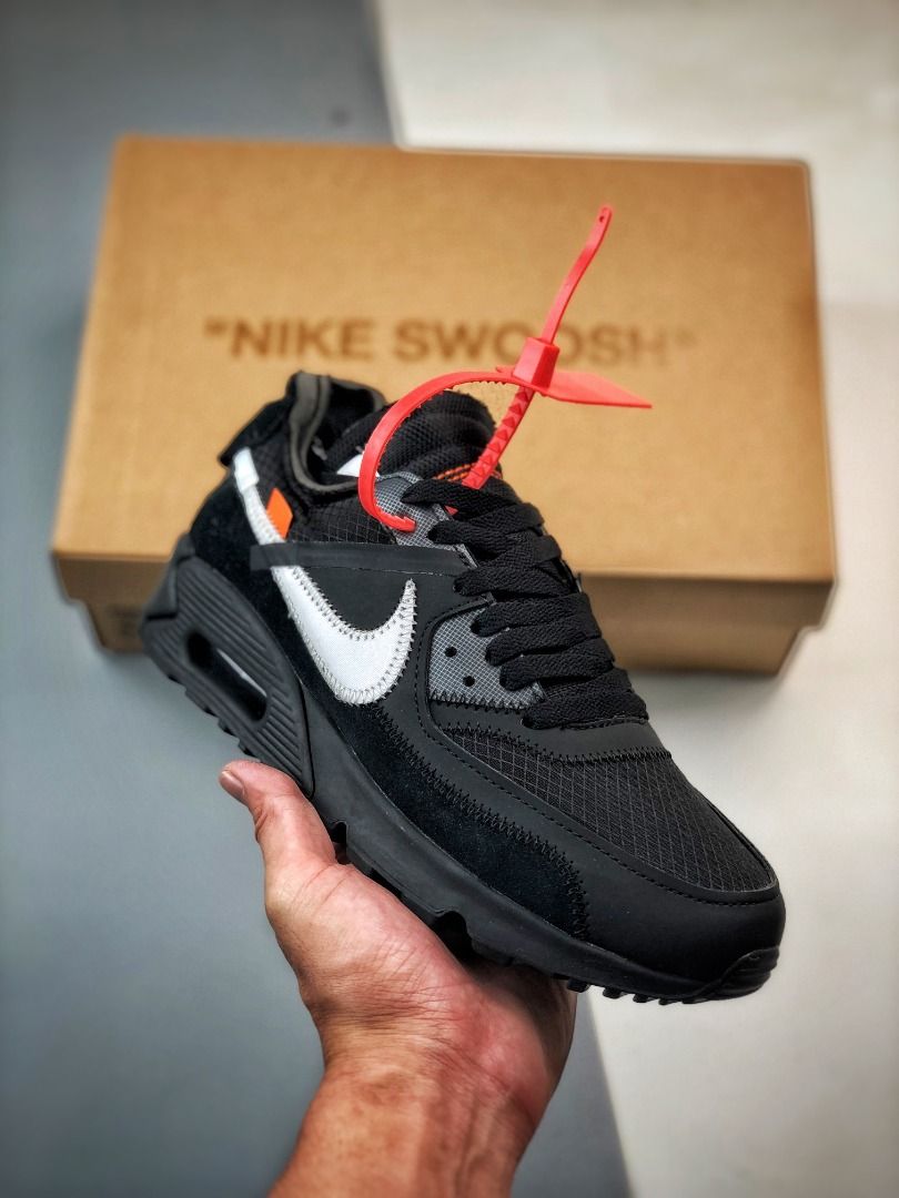Off White x Air Max 90 The 10 Black Men s Fashion Footwear