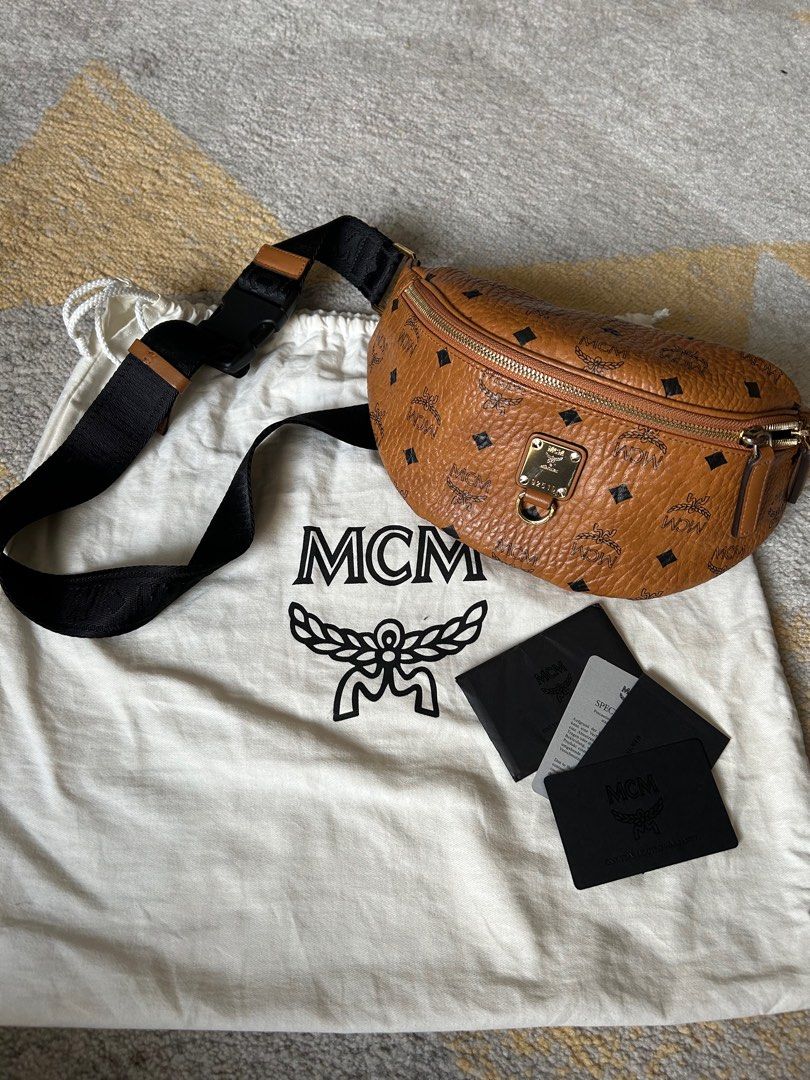 Authentic MCM BELT BAG MEDIUM, Luxury, Bags & Wallets on Carousell