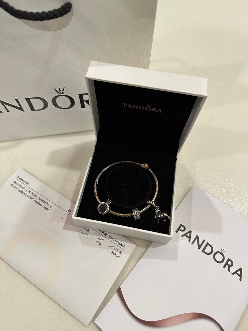 Authentic Pandora Bracelet & charm, Women's Fashion, Jewelry ...
