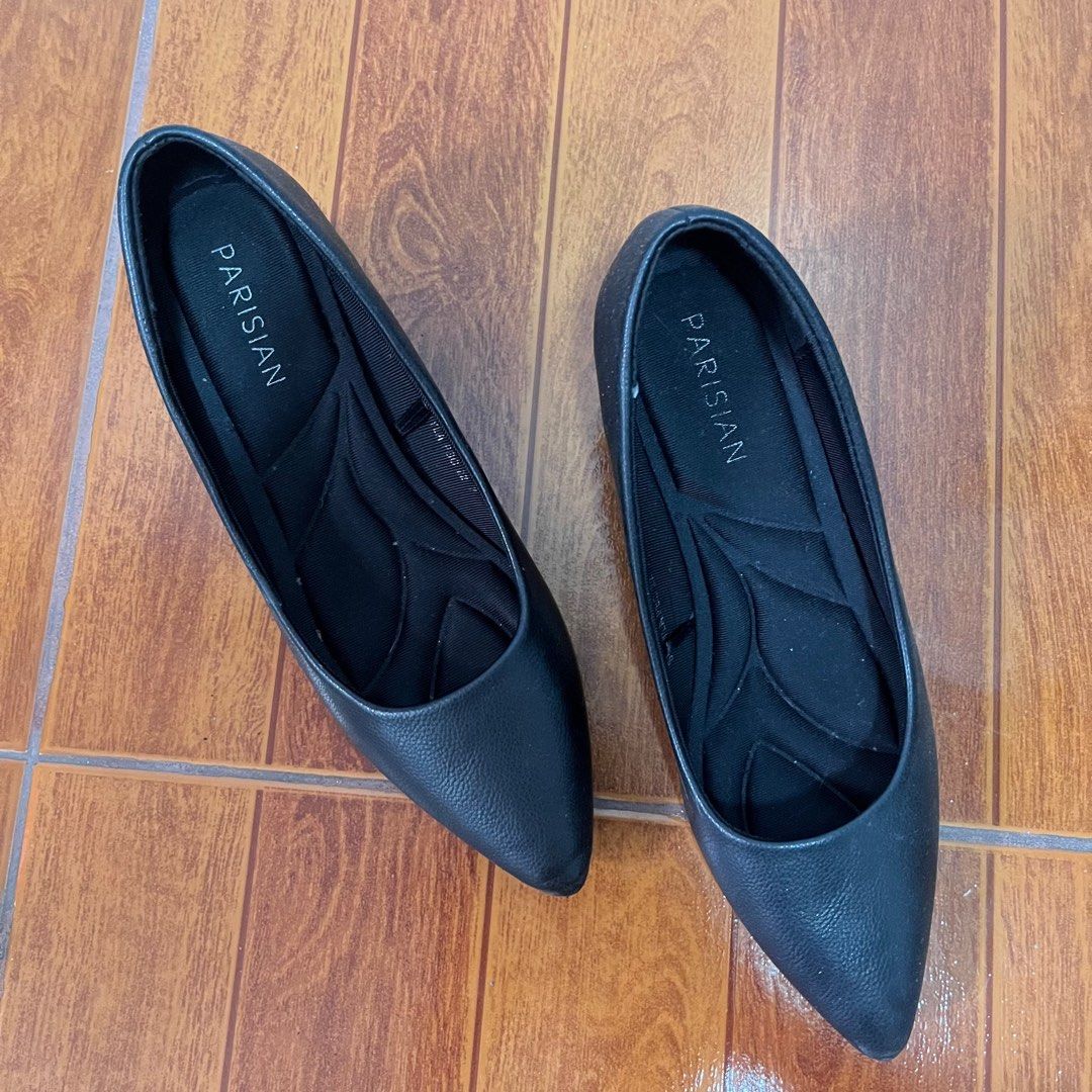 Parisian black shoes price clearance
