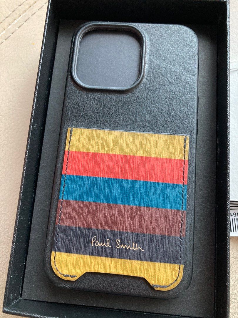 Paul Smith x Native union Leather Case for iPhone 13 pro, 手提電話