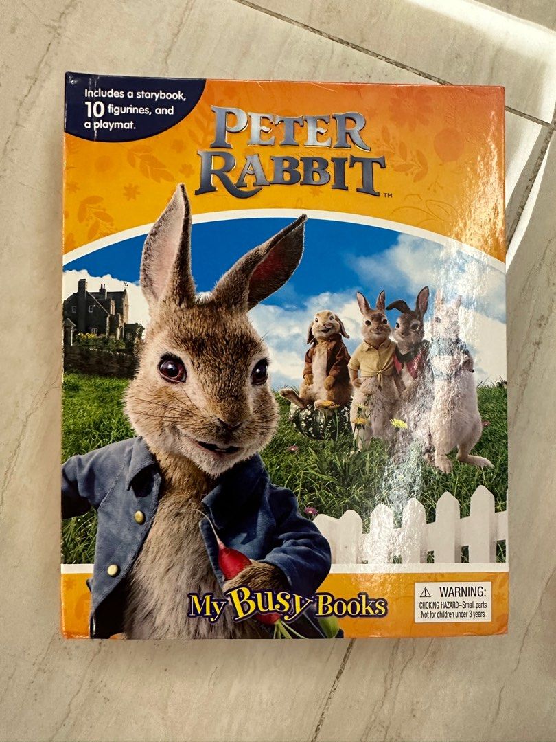 Peter Rabbit My Busy Books (storybook, 10 figurines and a playmat), 興趣及 ...