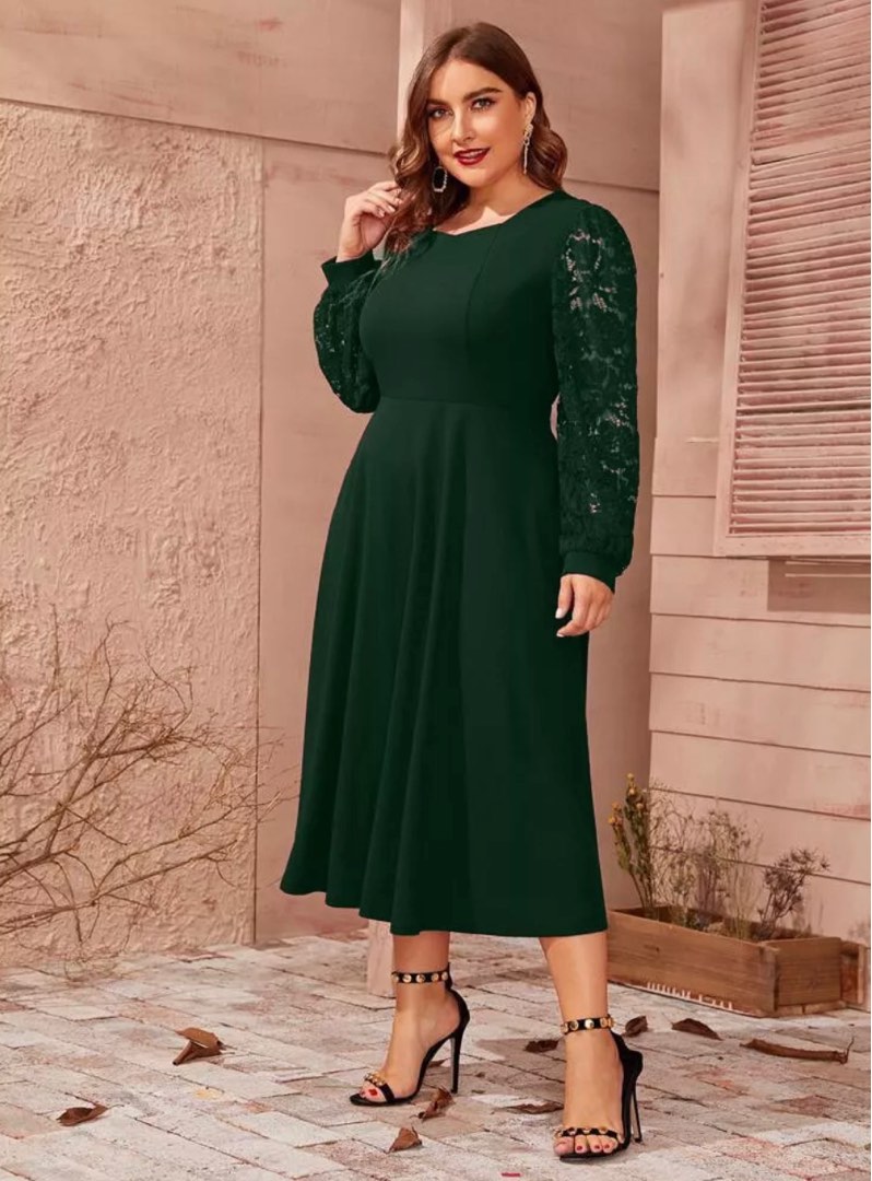 Plus Size Green Dress on Carousell