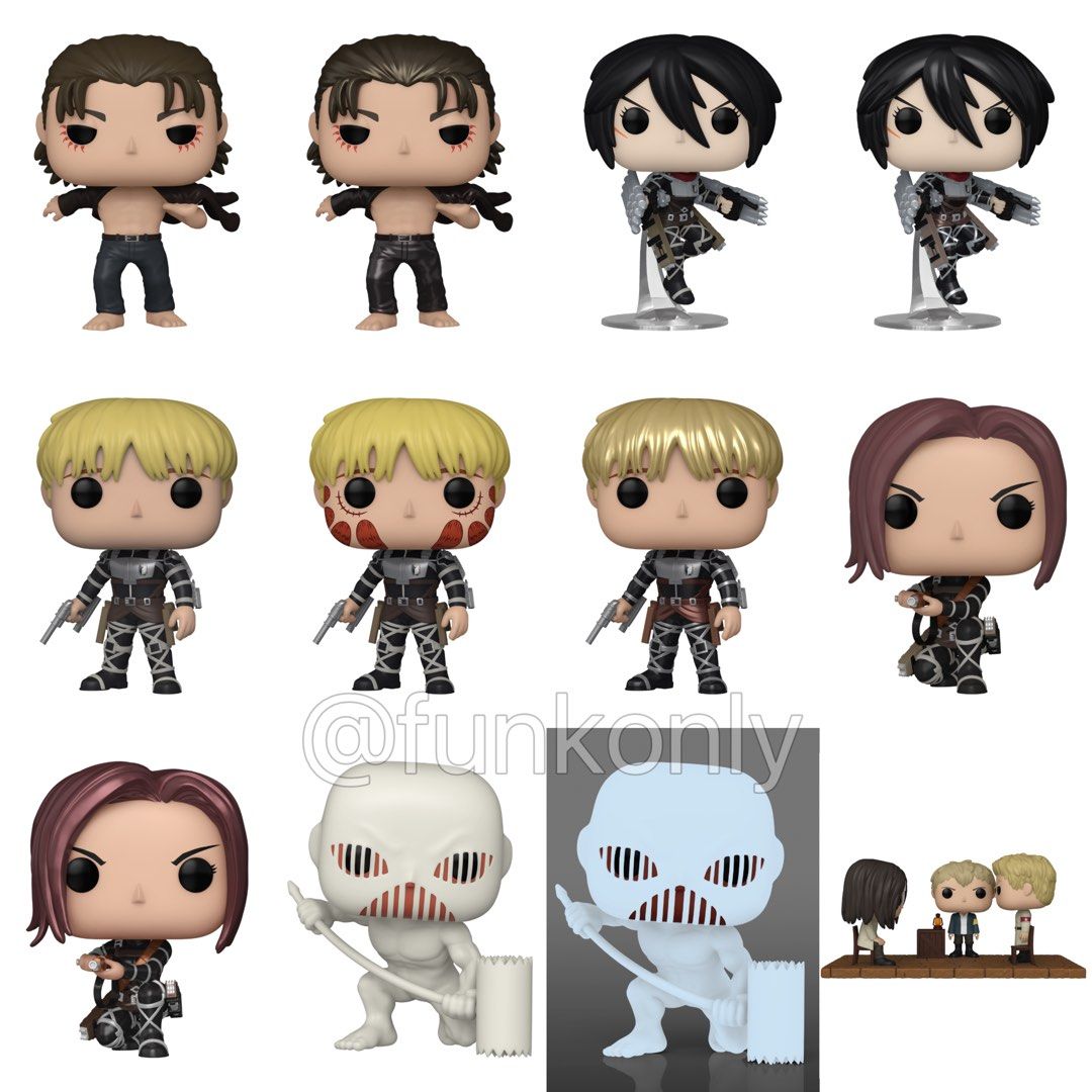 New Attack On Titan Funko Pop Pre-Orders: Eren, War Hammer Titan, Armin,  and More