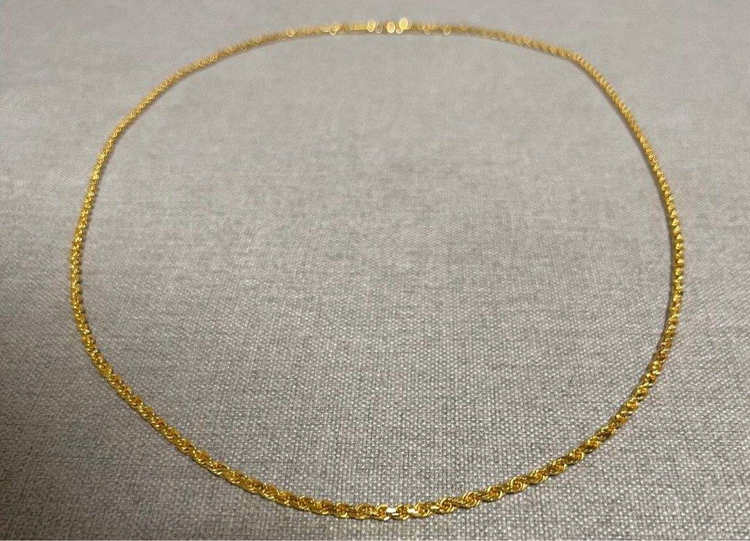 Poh Heng 916 Gold Rope Necklace (24.71g), Men's Fashion, Watches