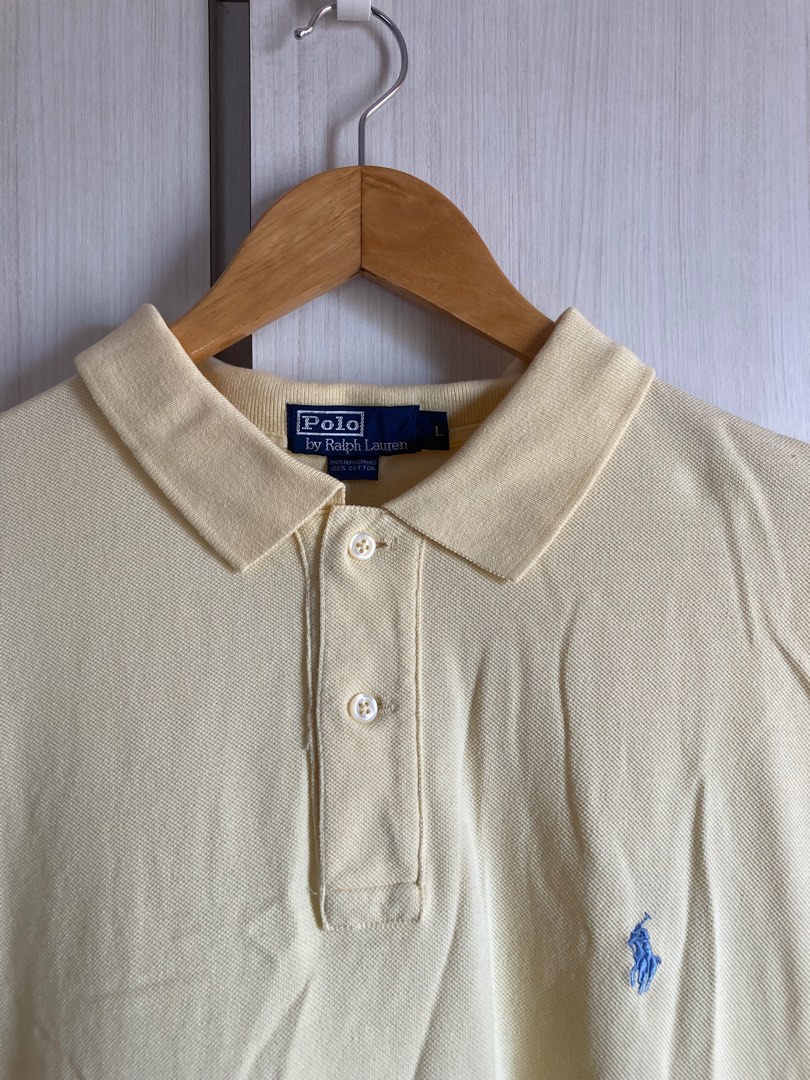 Vintage Ralph Lauren yellow letter baby tee