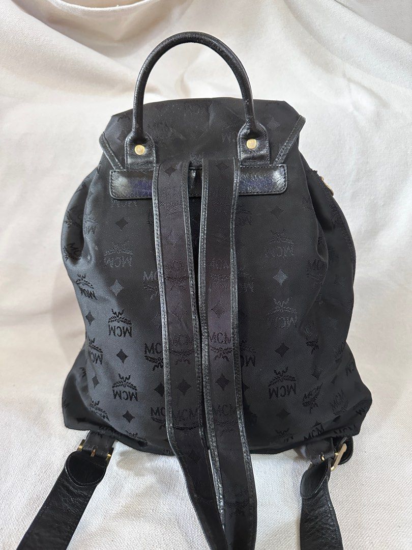 Preloved Authentic MCM Germany Backpack (Category: Luxury Bags & Wallets) located in Santa Rosa. Submitted by Busy_Momma (Listing ID 1247188712, Image 3). Description: Authentic Size: Large Flaws: Rubs, Faded Hardware, may part na tinahi. .