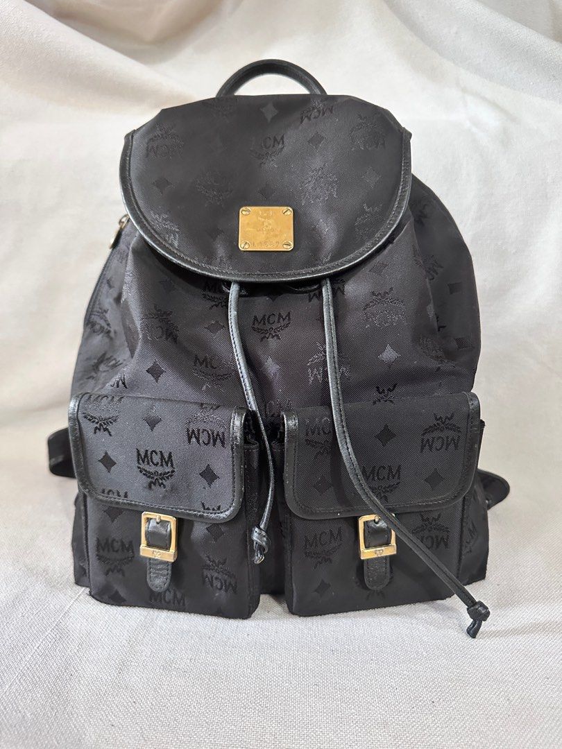 Preloved Authentic MCM Germany Backpack (Category: Luxury Bags & Wallets) located in Santa Rosa. Submitted by Busy_Momma (Listing ID 1247188712, Image 1). Description: Authentic Size: Large Flaws: Rubs, Faded Hardware, may part na tinahi. .