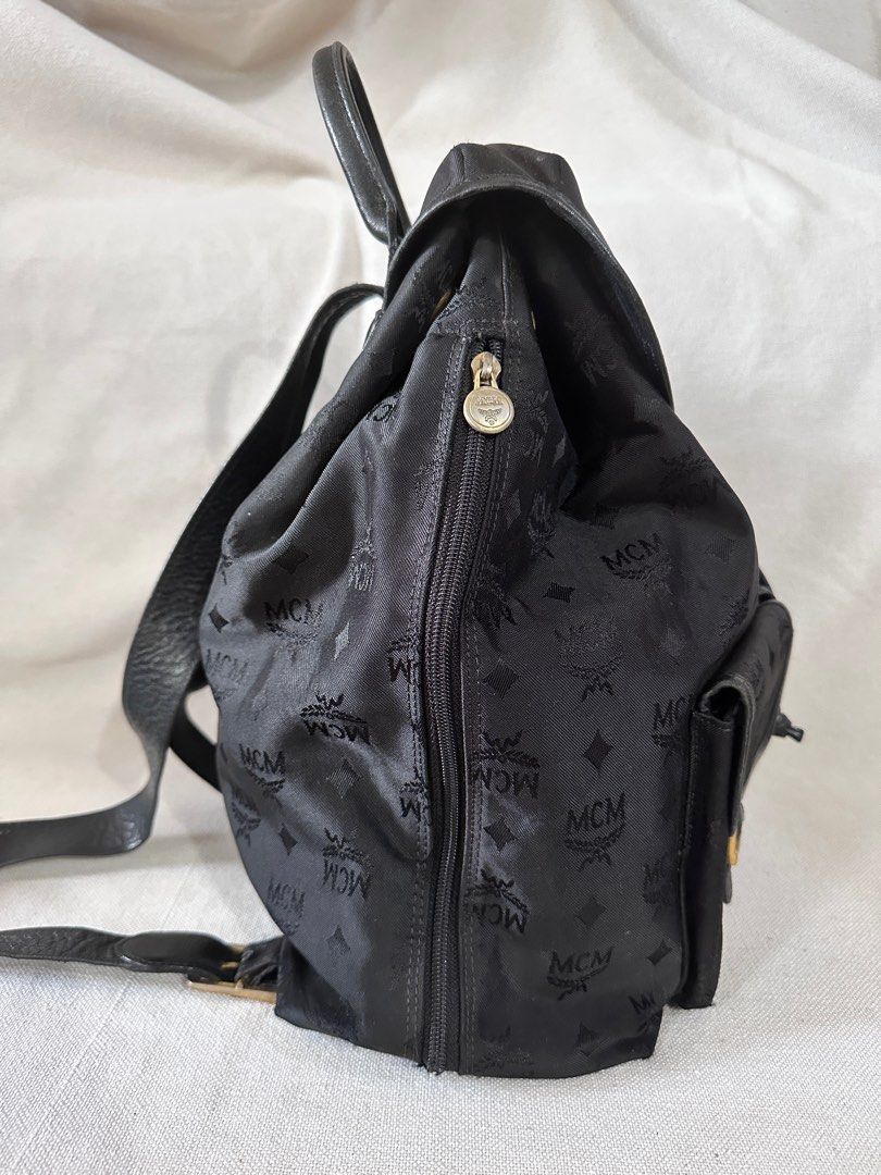 Preloved Authentic MCM Germany Backpack (Category: Luxury Bags & Wallets) located in Santa Rosa. Submitted by Busy_Momma (Listing ID 1247188712, Image 2). Description: Authentic Size: Large Flaws: Rubs, Faded Hardware, may part na tinahi. .