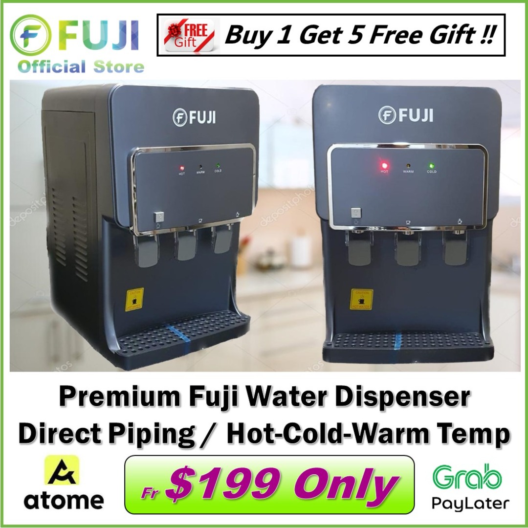 Premium Fuji Water Dispenser With Compressor Cooler & Direct Piping To