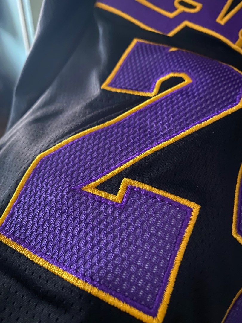 Premium Stitch 2016 LA Lakers Hollywood Nights Kobe Bryant Jersey