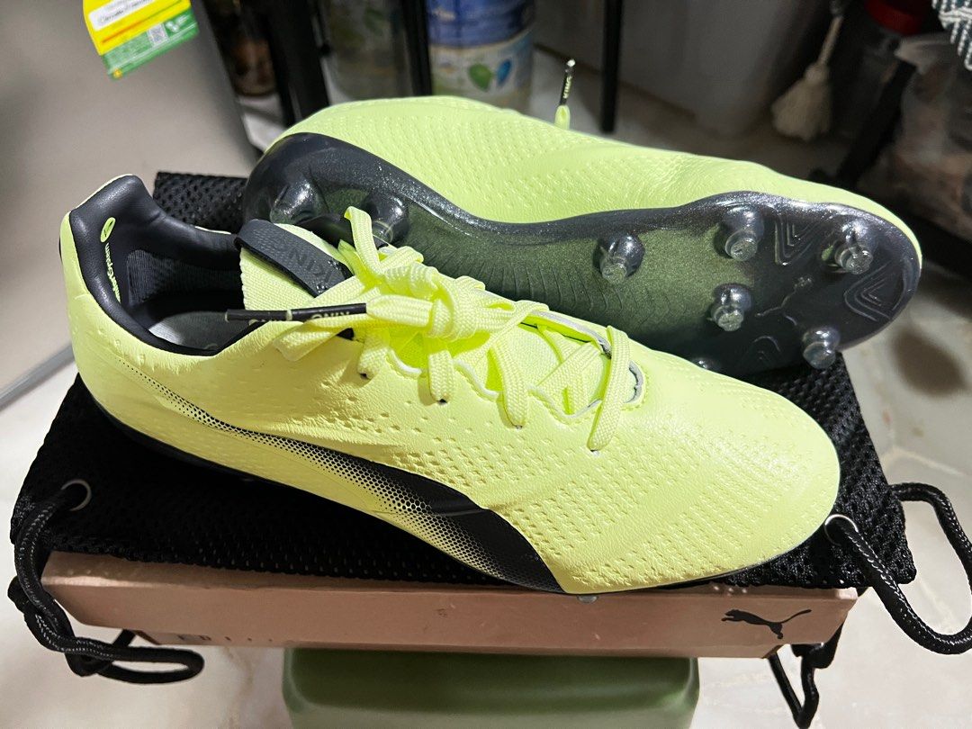 Puma King platinum 21 VGN FG AG man s football boots Sports Equipment Sports Games Racket Ball Sports on Carousell