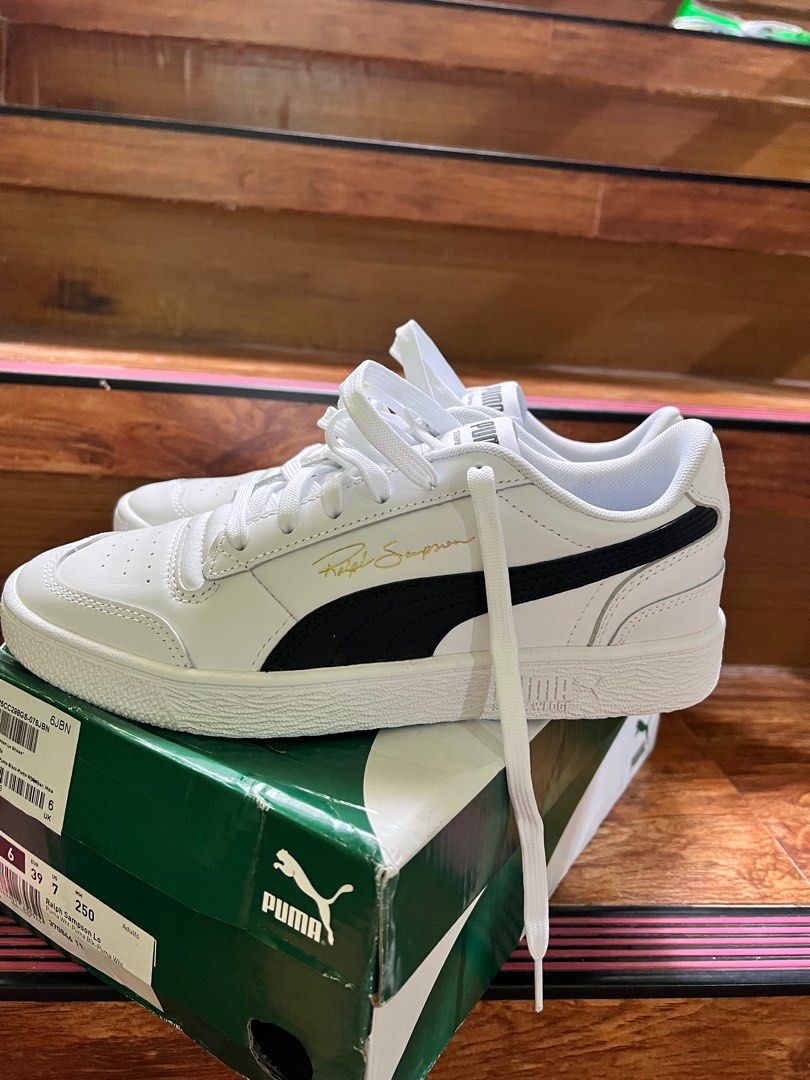 puma ralph sampson lo trainers in triple white