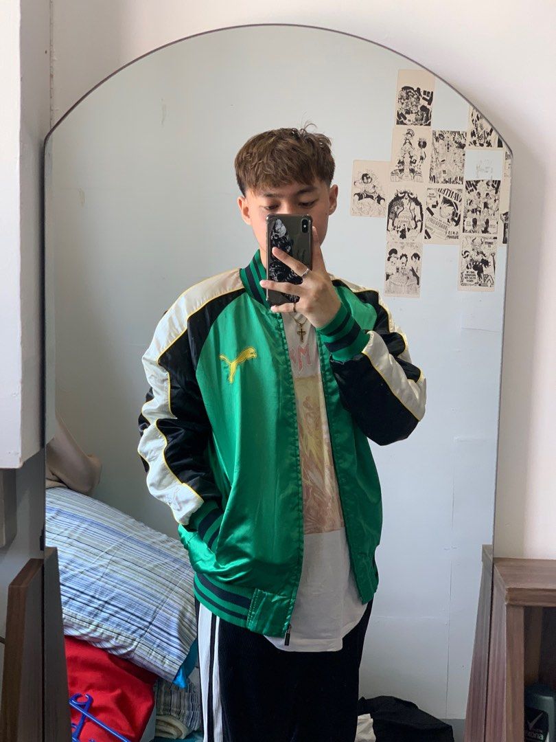 Puma satin bomber online jacket