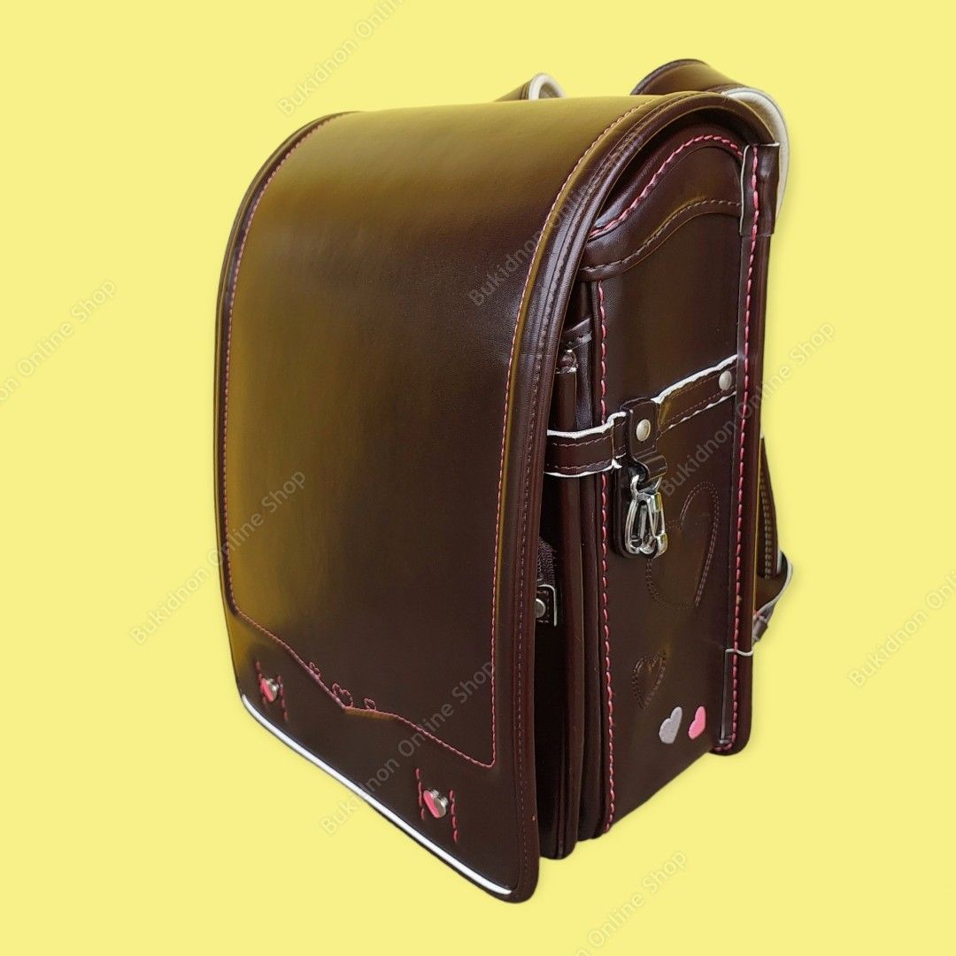 Randoseru School Bag Japanese Backpack / Brown Pink V024 on Carousell