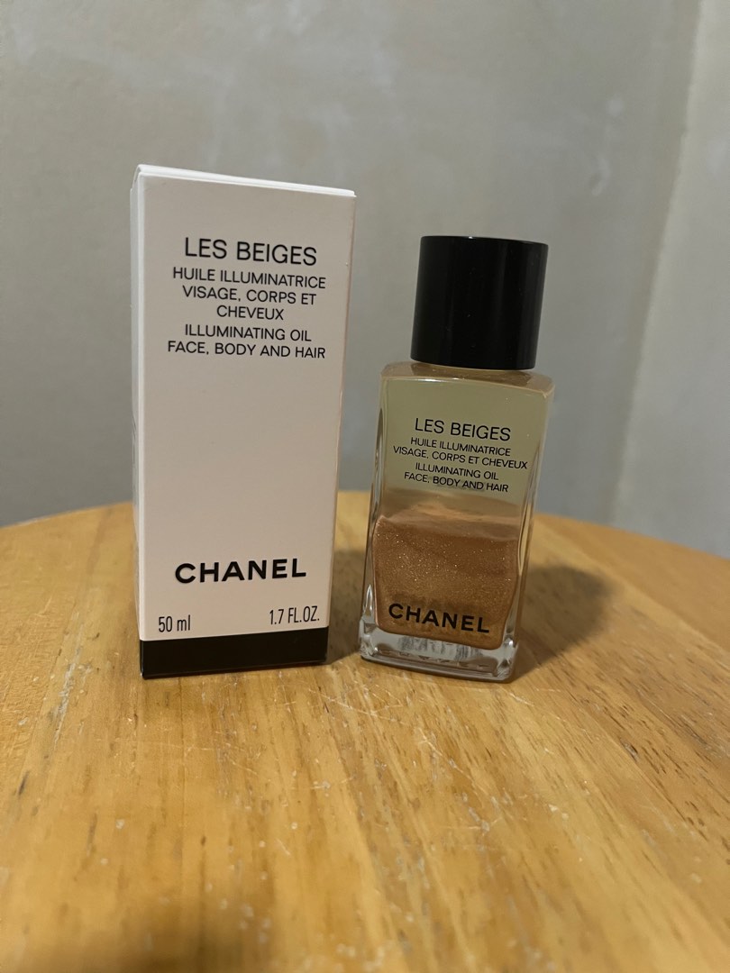 RARE Limited Edition Chanel Les Beiges Illuminating Oil Face, Body and Hair 50mL Travel Size