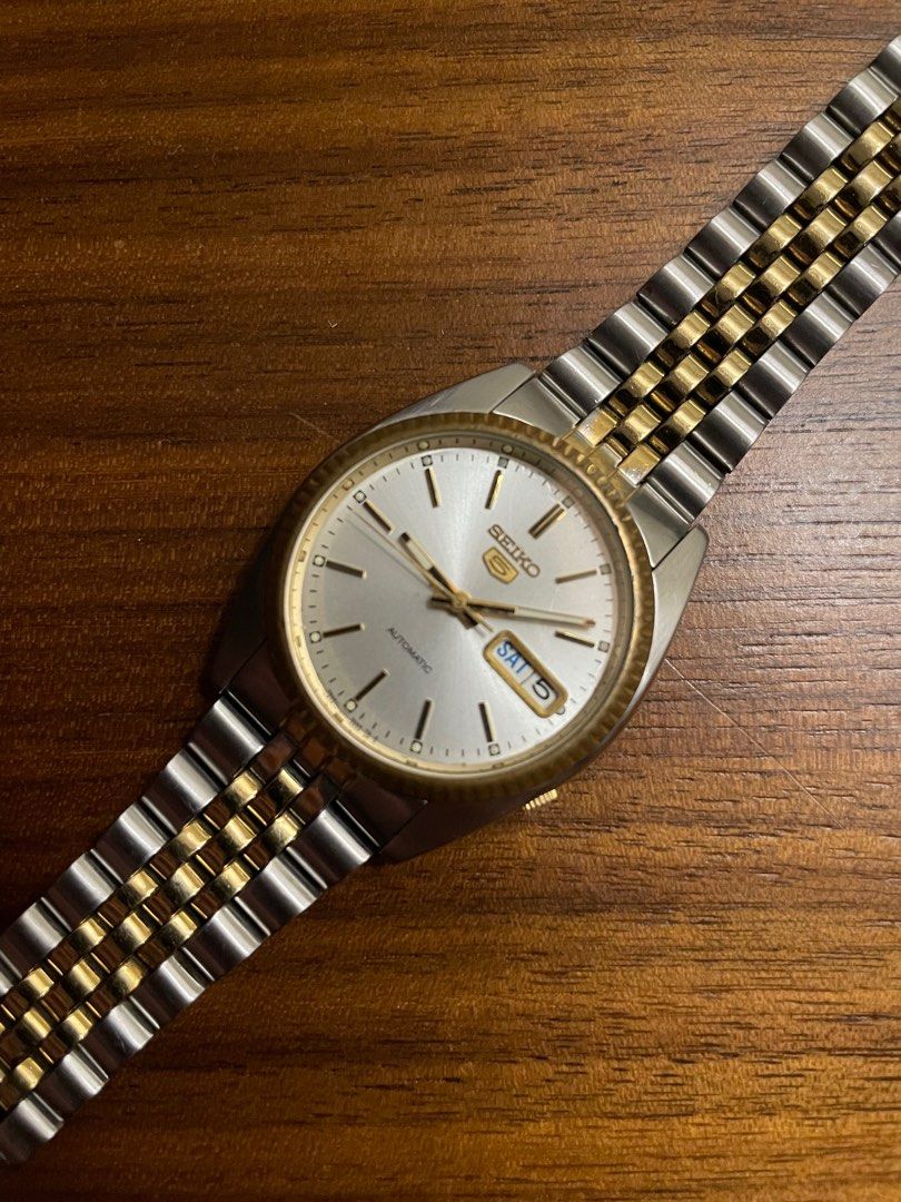 Rare Seiko Datejust - Seiko 5 SNXJ90 Two Tone Datejust Homage, Men's Fashion, Watches & Accessories, Watches on Carousell Rare Seiko Datejust - Seiko 5 SNXJ90 Two Tone Datejust Homage, Men's Fashion, Watches & Accessories, Watches on Carousell