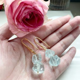 Quartz discount stud earrings