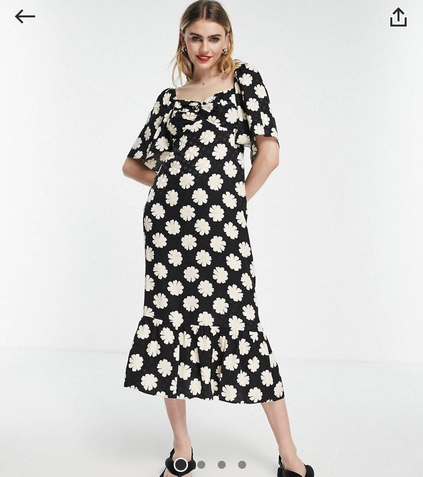 River island tea dress in polka dot top