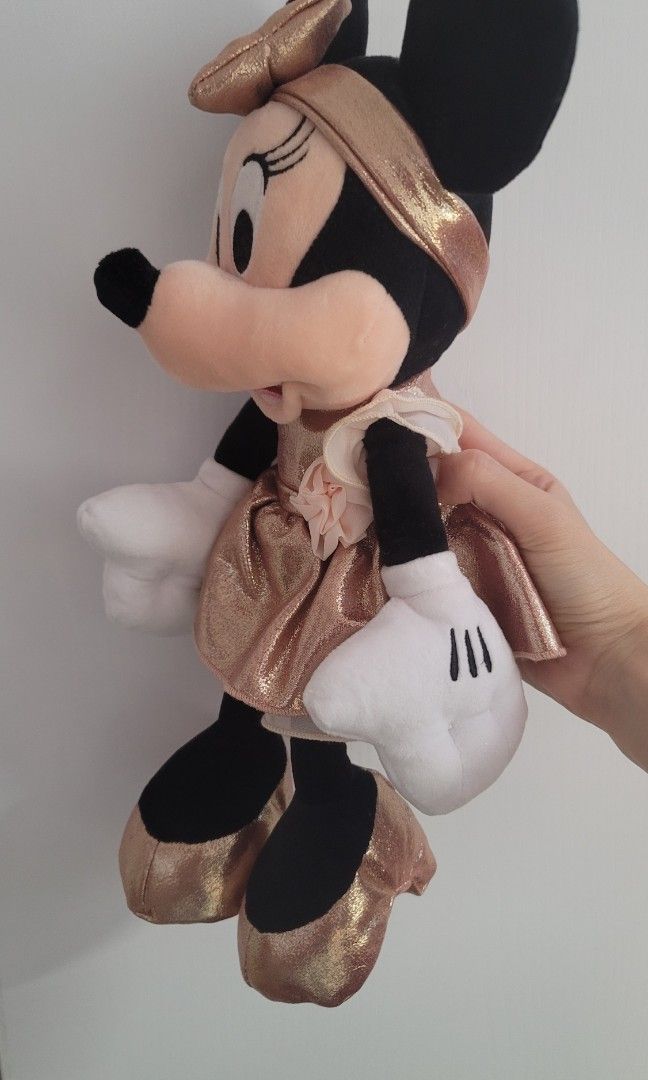 Rose gold minnie mouse plush outlet