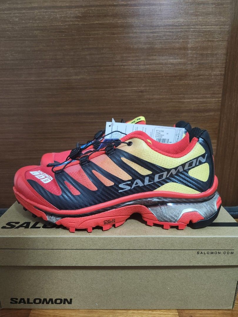 Red cheap salomon shoes