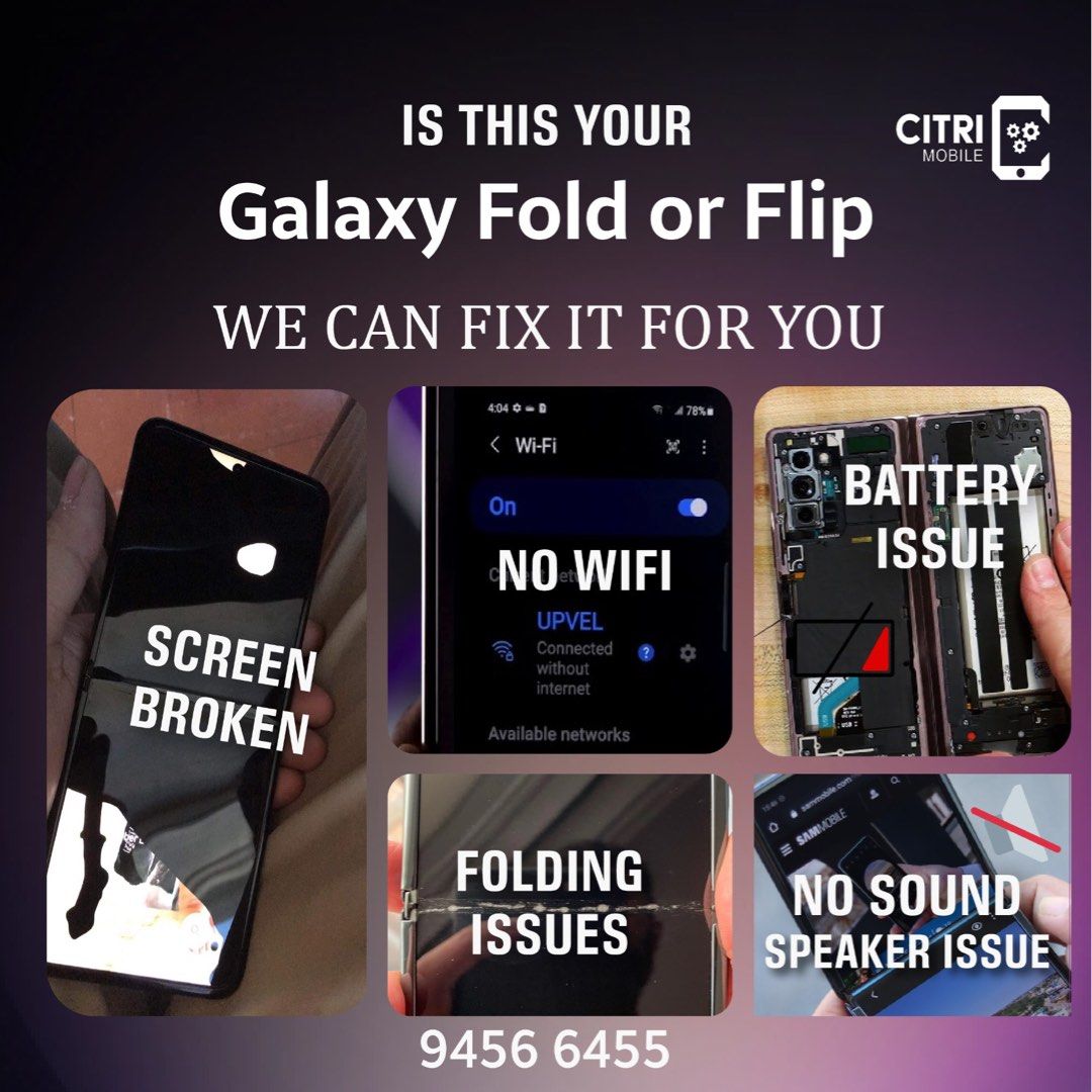 Samsung Z Fold 2 3 4 Repair , Samsung Z Flip 2 3 4 Repair , Samsung Z Fold 3 Wifi Repair