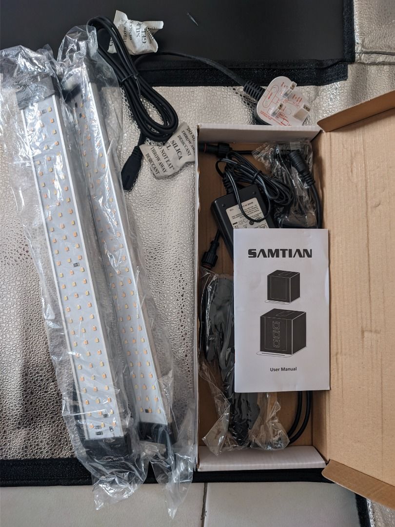 SAMTIAN Photo Light Box Portable 16x16x16 Inches 40cm 6 Background Photography Studio Shooting Tent Tabletop
