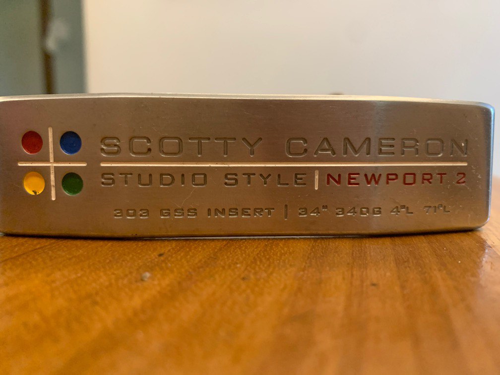 SCOTTY CAMERON STUDIO INOX NEWPORT 34 pouces Putter droit sans H/C SCOTTY CAMERON STUDIO INOX NEWPORT 34 pouces Putter droit sans H/C