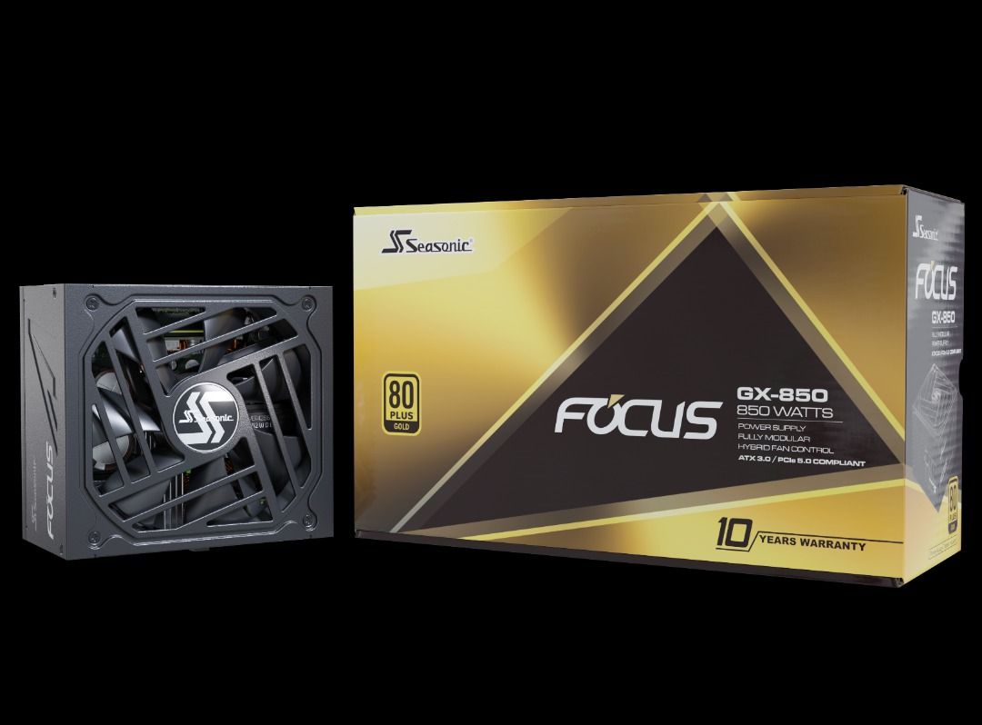 Seasonic FOCUS V3 GX-750, 750W 80+ Gold, Full-Modular, Fan Control in  Fanless, Silent, and Cooling Mode, Perfect Power Supply for Gaming and  Various