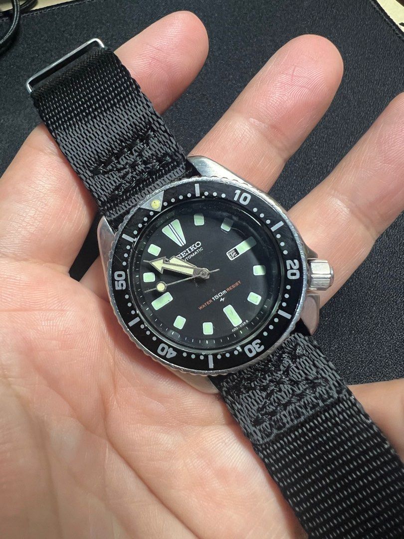Seiko Diver Vintage 1990 Black 38mm Automatic Men s Fashion
