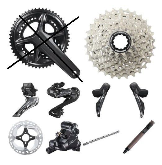 Shimano Ultegra Di2 8050 11V Mini Groupset Mechanical Part 53 OFF