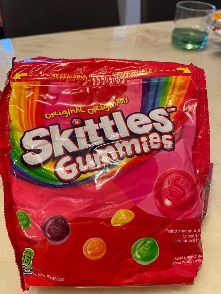 Skittles Gummies (Original) 280g, 嘢食 & 嘢飲, 包裝食物&即食食物 Carousell
