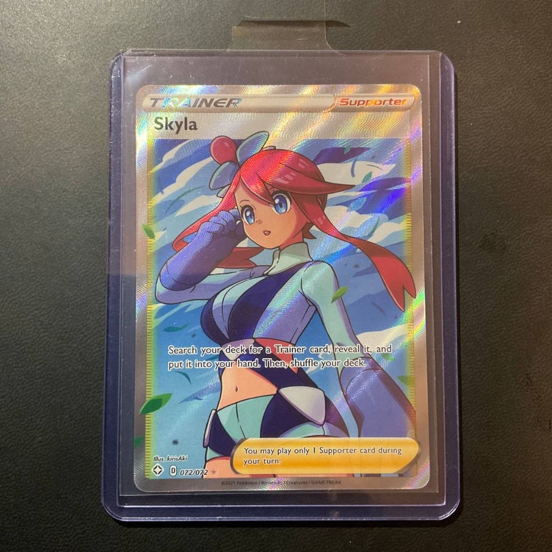 skyla pokemon card price shining fates Sword and Shield #72/72 PGS 10 Ultra Rare  Rotterdam Comics Encased in a durable acrylic holder to highlight the vibrant artwork of this fan Skyla Full Art Trainer -